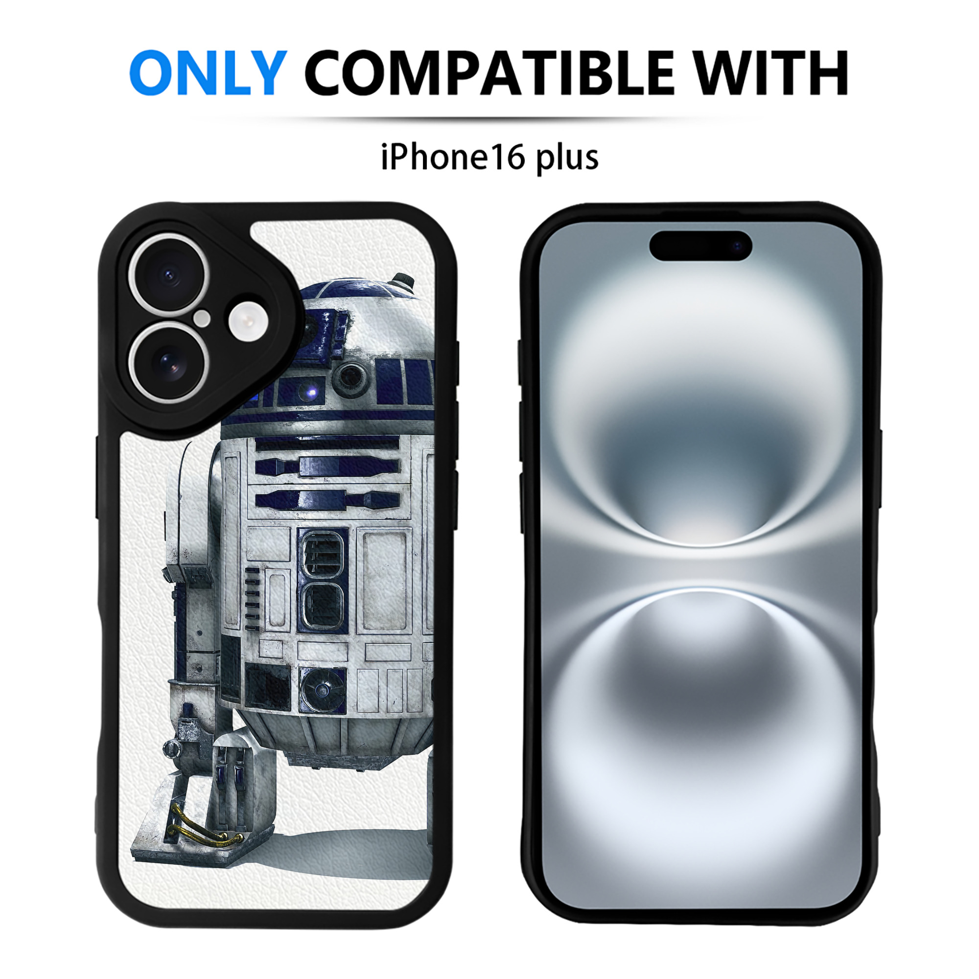 （画像用） スター・ウォーズ Star Wars 【iPhone 16シリーズ対応】シリコンスマホケース（レザー調） 材質：シリコン